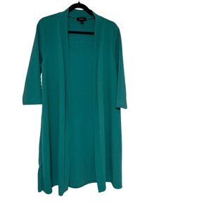 Espresso Womens Teal Dress Size L 3/4 Sleeves #D-6-9-0